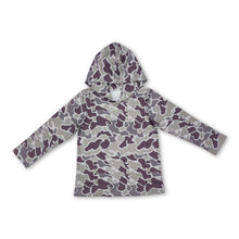 Load image into Gallery viewer, Long sleeves camo toddler kids boys hoodie