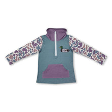 Load image into Gallery viewer, Camo duck pocket baby boy zip pullover