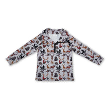 Load image into Gallery viewer, Long sleeves deer dog duck boys hunting zip pullover