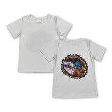 Load image into Gallery viewer, Short sleeves beige duck baby boy hunting shirt