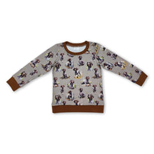 Load image into Gallery viewer, Brown long sleeves dog hunting kids boys shirt