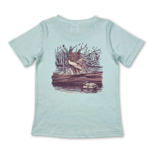 Load image into Gallery viewer, Short sleeves dog duck kids boys hunting shirt