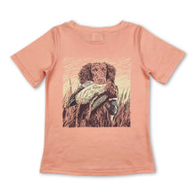 Load image into Gallery viewer, Short sleeves hunting dog duck kids boys shirt