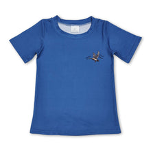 Load image into Gallery viewer, Short sleeves blue duck kids boys shirt