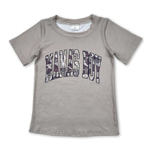 Load image into Gallery viewer, Short sleeves camo mama's boy children shirt