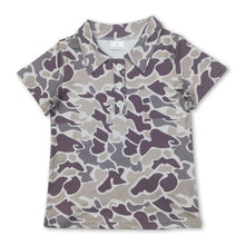 Load image into Gallery viewer, Short sleeves camo print kids boys polo shirt