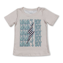 Load image into Gallery viewer, Short sleeves mama's boy thunder baby kids shirt