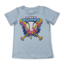 Load image into Gallery viewer, Light blue baseball kids boys summer shirt