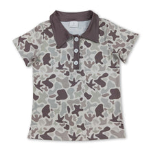 Load image into Gallery viewer, Short sleeves camo duck kids boys polo shirt