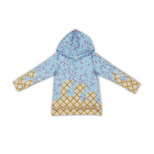 Load image into Gallery viewer, Long sleeves light blue ice cream sprinkle boys hoodie