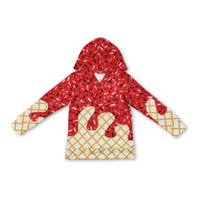 Load image into Gallery viewer, Long sleeves red ice cream sprinkle baby kids team hoodie