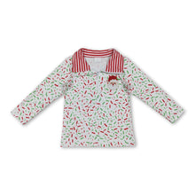 Load image into Gallery viewer, Red green ice cream sprinkle santa kids Christmas pullover