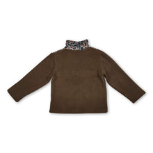 Load image into Gallery viewer, Brown camo long sleeves kids boys winter zipper pullover