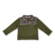 Load image into Gallery viewer, Camo long sleeves kids boys winter zipper pullover