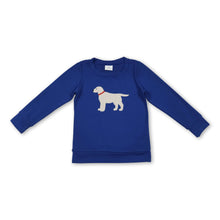 Load image into Gallery viewer, Blue long sleeves plaid dog baby boy fall shirt