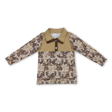 Load image into Gallery viewer, Long sleeves deer camo hunting kids boys hoodie