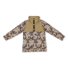 Load image into Gallery viewer, Long sleeves deer camo hunting kids boys hoodie