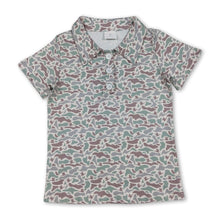 Load image into Gallery viewer, Short sleeves duck camo kids boys polo shirt