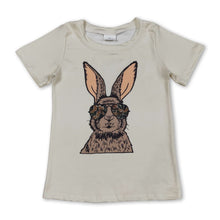 Load image into Gallery viewer, Short sleeves camo glasses rabbit kids boys Easter shirt