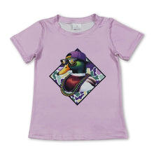 Load image into Gallery viewer, Short sleeves duck camo baby kids Mardi Gras shirt