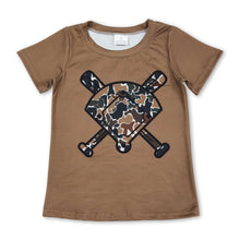 Load image into Gallery viewer, Short sleeves golf light brown camo kids boys T-shirt