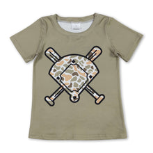 Load image into Gallery viewer, Short sleeves golf green camo kids boys T-shirt