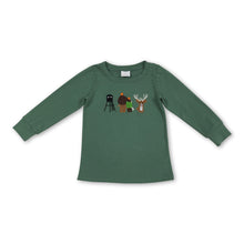 Load image into Gallery viewer, Long sleeves deer embroidery kids boys shirts
