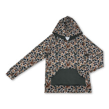 Load image into Gallery viewer, Long sleeves duck camo pocket adult men hoodie