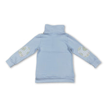 Load image into Gallery viewer, Light blue long sleeves plaid golf kids boys pullover