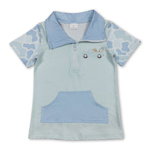 Load image into Gallery viewer, Camo short sleeves dog fishing pocket kids boys pullover