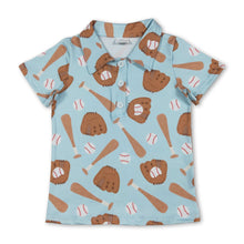Load image into Gallery viewer, Short sleeves baseball kids boys polo shirt