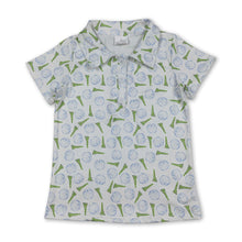 Load image into Gallery viewer, Short sleeves golf kids boys polo shirt