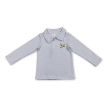 Load image into Gallery viewer, Long sleeves stripe duck embroidery kids boys pullover