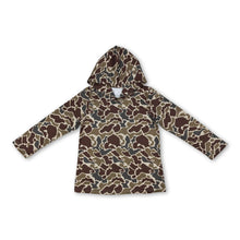 Load image into Gallery viewer, Long sleeves dark camo kids boys hoodies