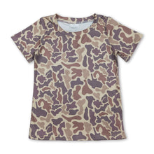 Load image into Gallery viewer, Short sleeves khaki camo kids boys summer t-shirt