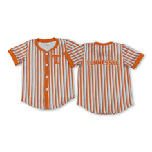 Load image into Gallery viewer, Short sleeves stripe T kids boys button down team shirt