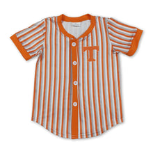 Load image into Gallery viewer, Short sleeves stripe T kids boys button down team shirt