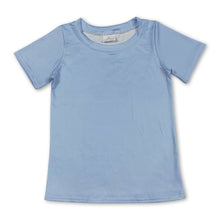 Load image into Gallery viewer, Short sleeves light blue camo dog kids boys shirts