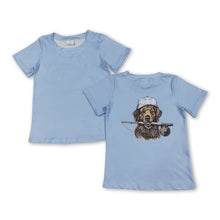 Load image into Gallery viewer, Short sleeves camo hunting dog fishing boys summer shirt