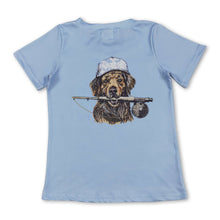 Load image into Gallery viewer, Short sleeves camo hunting dog fishing boys summer shirt