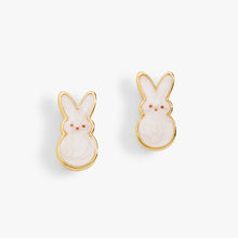 Load image into Gallery viewer, PEEPS® White Pearlized Bunny Studs