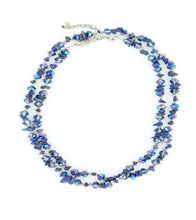Load image into Gallery viewer, BU 35" Stone (Blue) - Womans Necklace