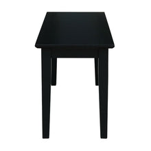 Load image into Gallery viewer, Solid Wood Entryway Accent Bench in Black Finish