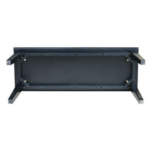Load image into Gallery viewer, Solid Wood Entryway Accent Bench in Black Finish
