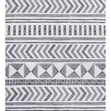 Load image into Gallery viewer, 72-inch Polyester Shower Curtain with Black White Scandinavian Chevron Pattern