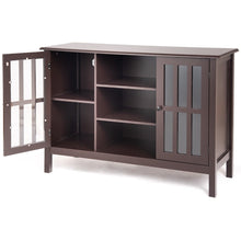 Load image into Gallery viewer, Brown Wood 43-inch TV Stand Storage Cabinet Console Table