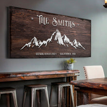 Load image into Gallery viewer, Family Mountain Home Sign II