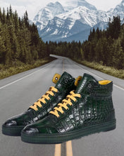 Load image into Gallery viewer, Don John Crocodile Sneakers Handmade Shoes Men's