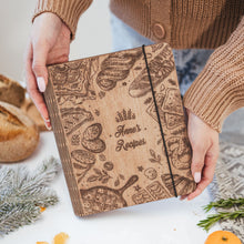 Load image into Gallery viewer, Wooden Recipe Book – Bakery Style