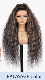 Red Rose Black 24' Highlights Body Wave Human Black Lace Front Human Hair Wigs